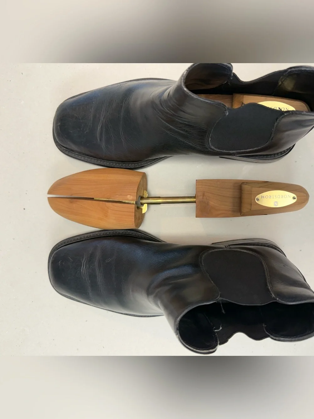 Gordon Rush Men's Made in Italy Black Leather Chelsea Boots